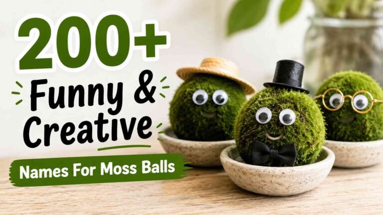 funny names for Moss Balls