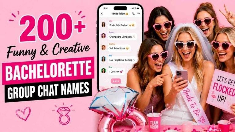 Funny Bachelorette Group Chat Names