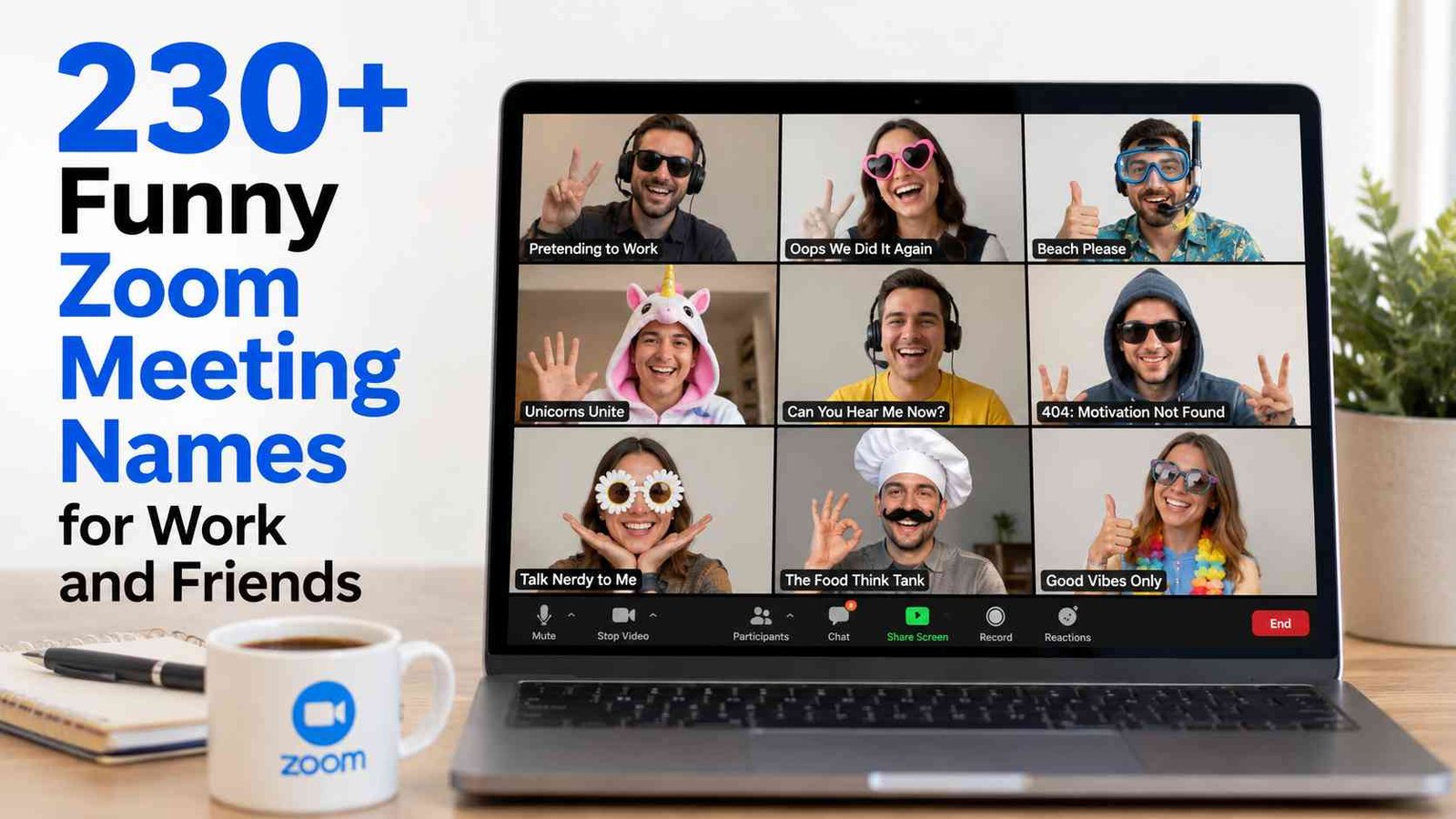 Funny Names for Zoom Meetings