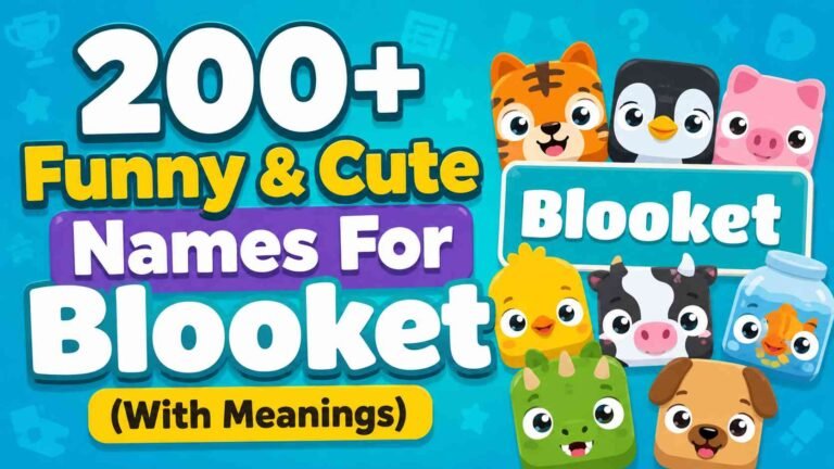 Funny Names for Blooket