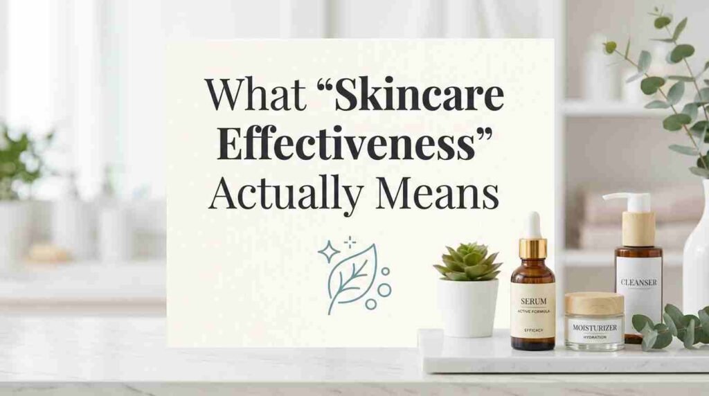 What "Skincare Effectiveness" Actually Means